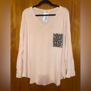 Zenana Leopard pocket Shirt